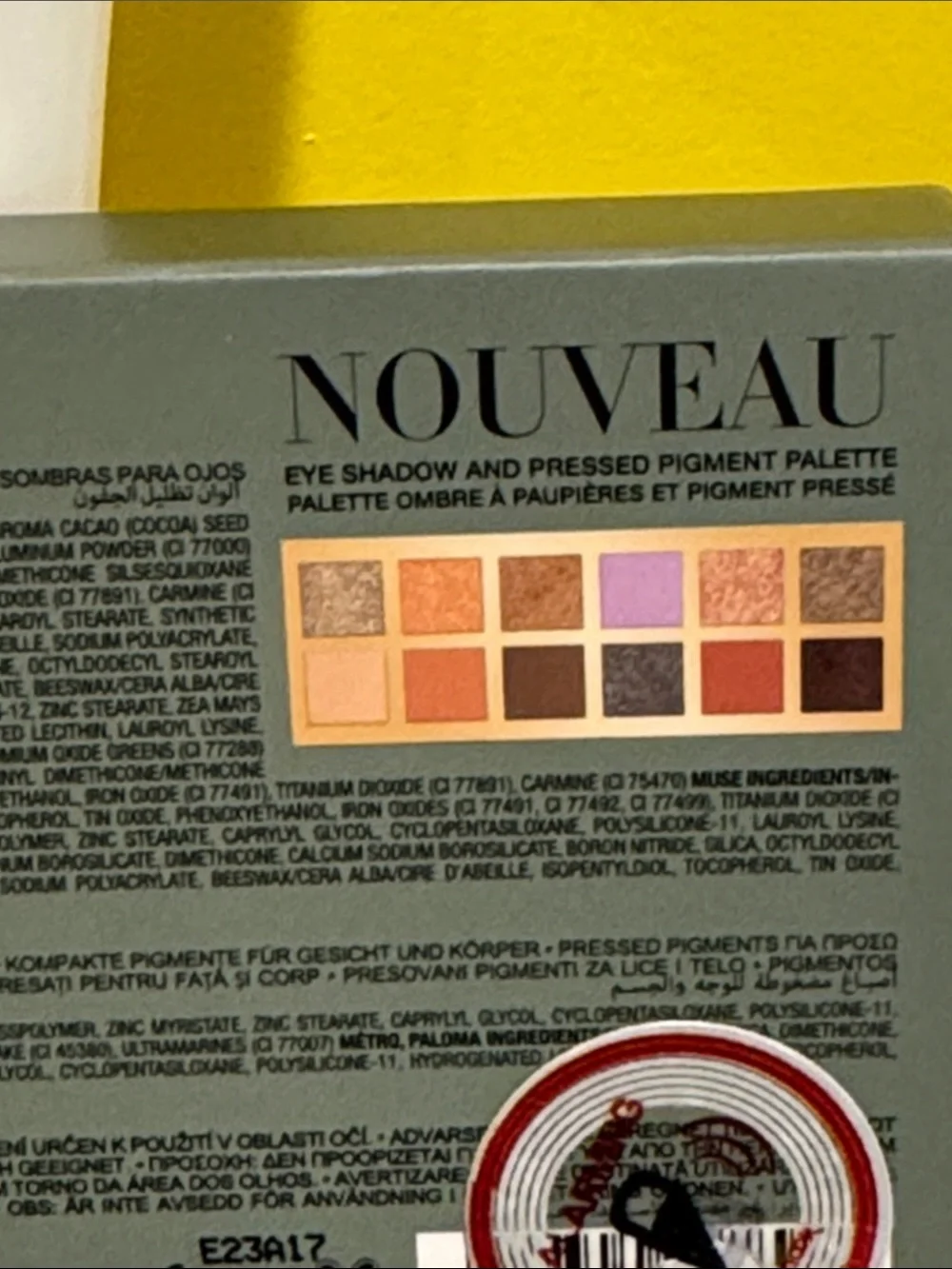 New Anastasia eye shadow and pressed pigment palette.